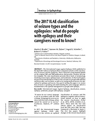 The 2017 ILAE classiﬁcation of seizure types and the epilepsies: what do people with epilepsy and their caregivers need to know?